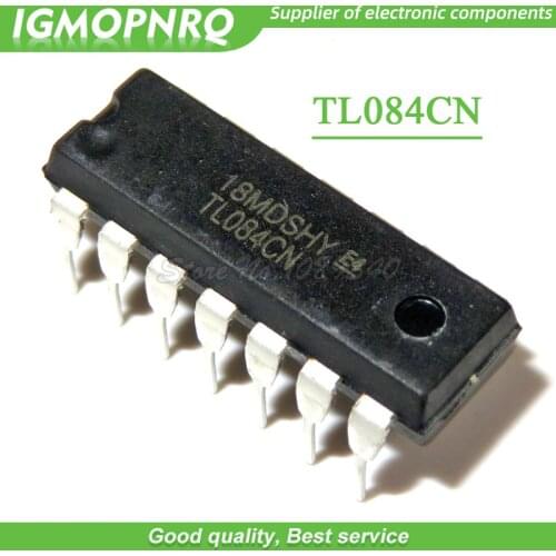 10pcs free shipping TL084CN TL084 DIP-14 Operational Amplifiers - Op Amps JFET Input 100% New original