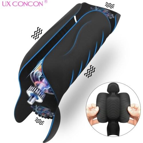 10 Speeds Penis Vibrator Penis Massager Trainer Glans Vibrator Men Sex Toys Enhancement Delay Lasting Erection Male Masturbation