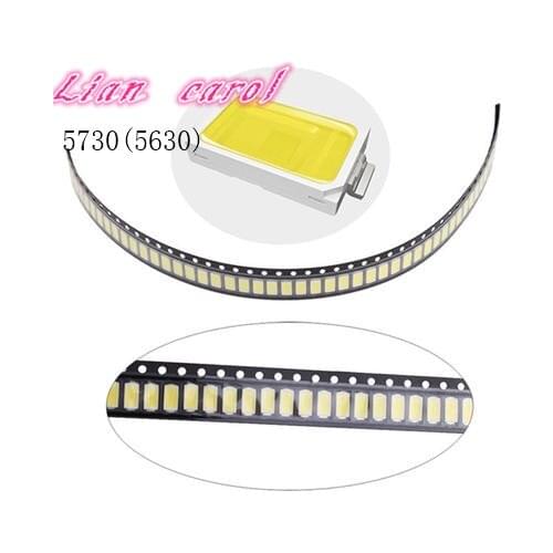 220 pcs SMD 5730 Diode White SMD5730 0.5W LED 5630 6000k 6500k Super Bright Chip SMD5630 5730SMD 150mA PCB SMT Emitting Diode