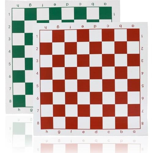 34.5x34.5cm/42x42cm PVC Leather Tournament Chess Board For Childrens Educational Games #284464