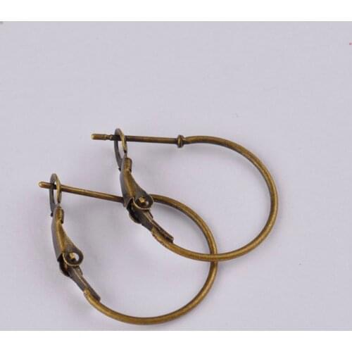 500pcs antique bronze small hoop earring findings round circle ring earrings jewelry findings accessories