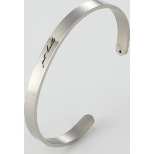 6MM just breathe bangles for women cuff bangle Jewelry Drop Shipping YLQ7250