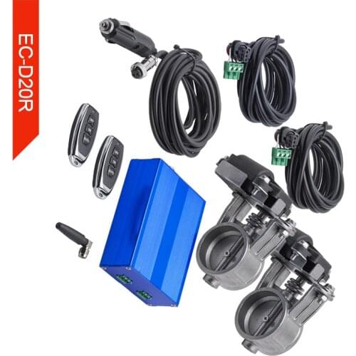 FREE SHIPPING Exhaust Control Valve Dual Set 2.0&2.36&2.5&3.0 inch size exhaust cutout valve with remote control