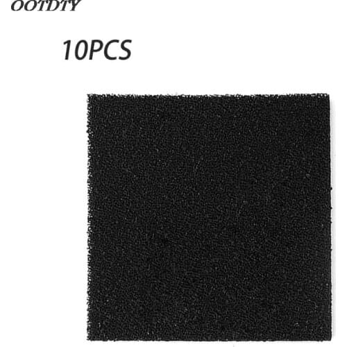 10pcs High Density Activated Carbon Foam Black Filter Solder Smoke Absorber ESD Fume Extractor 13cm for Air Filtration Tools