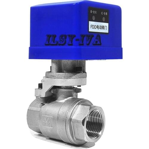 G1" AC/DC 12/24V Stainless steel Motorized Valve,2 way electric ball valve CR03/CR04