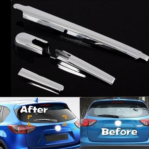 Chrome Rear tail Wiper Cover for Mazda 12 13 CX-5 CX5 2012-2013 1pce per set window wiper cover Trim