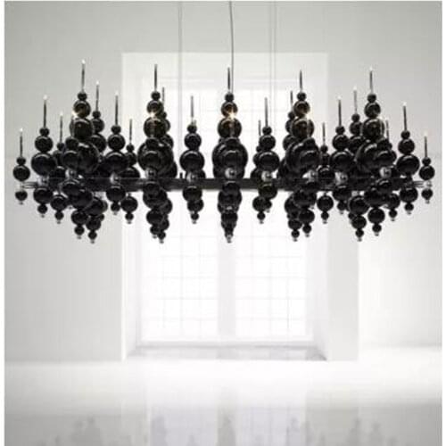 Postmodern Nordic Italy black and white classic ball model showroom designer living room dining room art gallery chandelier