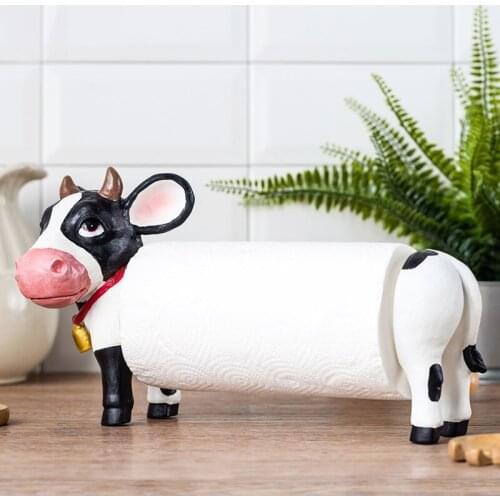 CREATIVE KITCHEN VERTICAL ROLL HOLDER CUTE COWS BATHROOM ROLL HOLDER TOILET PAPER HOLDER TOILET BEAR CUB TOILET PAPER R2050