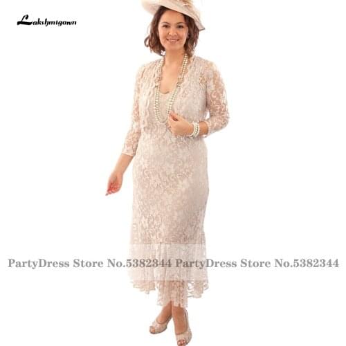 Lakshmigown Gothic Mother Of The Bride Dresses 2020 Vestido Sheath Vintage Lace Mother of the Groom Wedding Party Evening Gowns