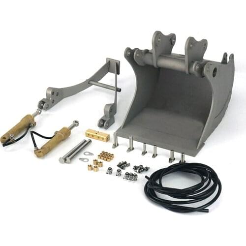 LESU Model 1/14 RC Excavator C374 Modified Part Quick Release Change Bucket Hydraulic Grab Bucket DIY Hydraulic Accessories