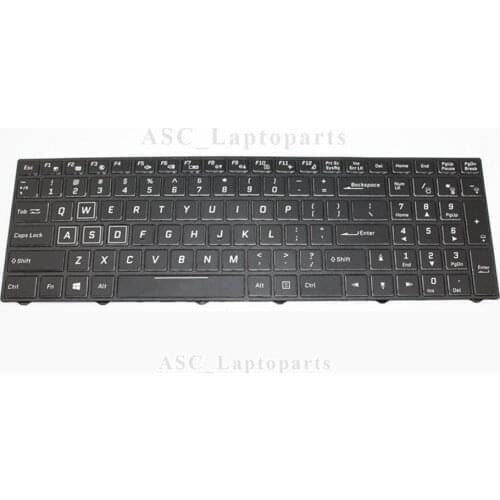 New US QWERTY Keyboard For Clevo N855HK N857HK N850HJ N855HJ N857HJ N857HC N870HC N850HN N870HZ N850HK Laptop, Color BACKLIT