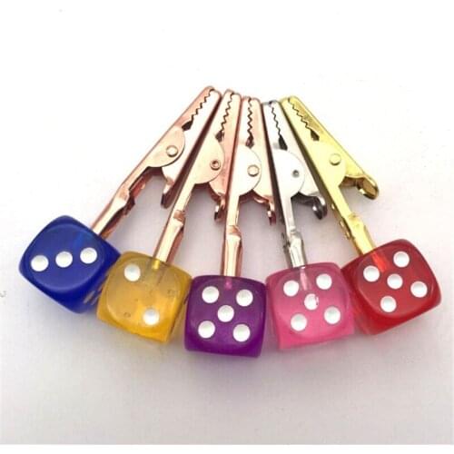 Latest Portable Colorful Dice Bracket Clip Support Stand Dry Herb Tobacco Preroll Cigarette Smoking Fixed Holder Clamp Tongs #66