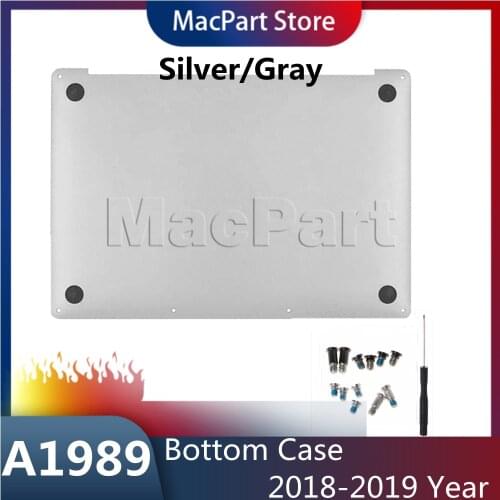 New Silver/Gray Color A1989 Bottom Case Cover For Apple Macbook Pro 13.3" A1989 Bottom case Cover Mid 2018 2019 year