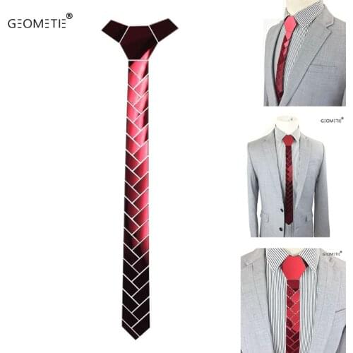 New Arrival Bling Ruby Fashion Slim Necktie Tie Wine Glossy Wedding Party Tie Mascot Ascot Accessory Skinny Striped Ties
