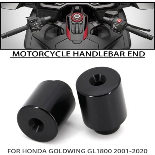 For HONDA Gold Wing 1800 GL1800 GL 1800 2001-2020 rod end counterweight F6B 13-20 chromium handle end handle bar chrome bar ends