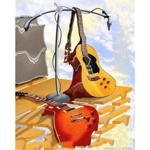 Full Square/Round Diamond Painting New Arrival Violin Guitar Landscape Handmade Gift Diamond Embroidery Home Decor