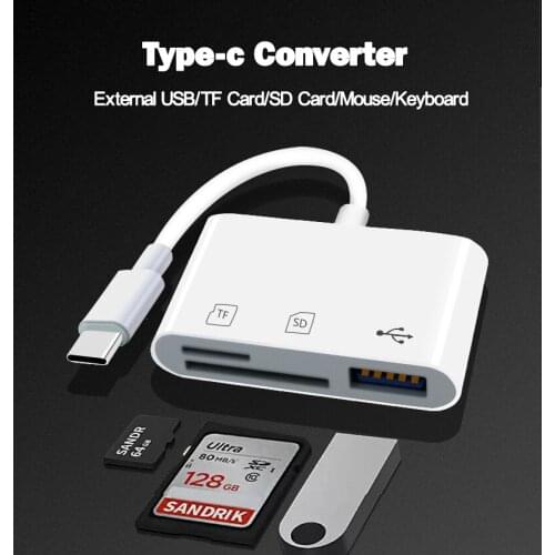 ZH07 OTG Card Reader Three-In-One Mobile Phone Tablet Connection Type-c To USB SD+TF Multi-Purpose Adapter Cable