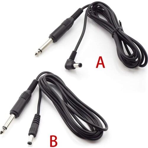 6.5mm to DC power Cord Soft Power Cable audio 6.5mm Connection DC For Tattoo Machine Microphone guitar accessories
