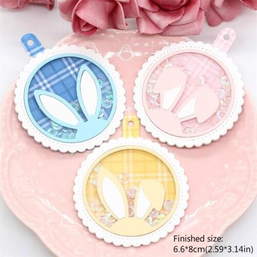 YPP CRAFT Bunny Tags Metal Cutting Dies Stencils for Scrapbooking Stamp/photo album Decorative Embossing Paper Cards