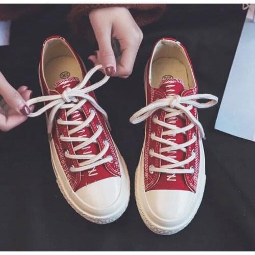 Flat women vulcanize shoes summer fashion casual lace-up canvas shoes for women sneakers exquisite sewing female shoes K8-87