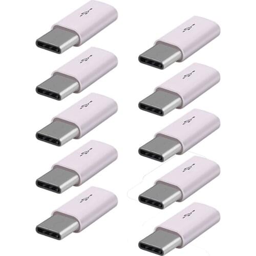 10Pcs/Set Android Micro-Type-C Adapter Connector OTG Type-C Data Micro Charging Line 3 To Data USB Adapter For Oneplus USB- G5J9
