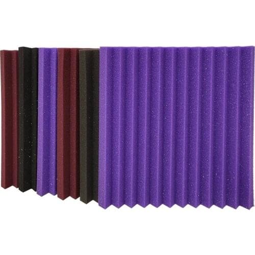 12pc New Acoustic Foam Panels Studio Soundproofing Sound Proof Padding Absorption Treatment Panel Tile Sealer mousse accoustique