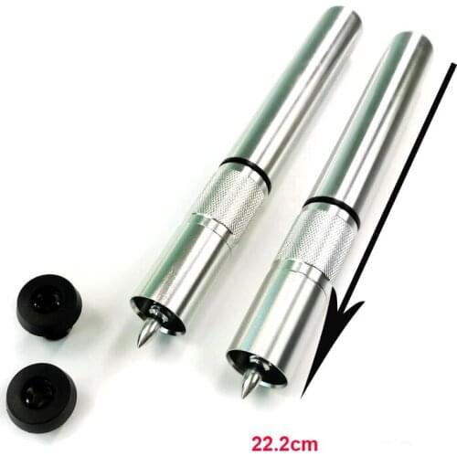 2019 Silver Aluminum alloy Fast joint Billiards Pool cue extensions for Uni-Loc cues Cue extenders can extend 22.2cm to 32cm