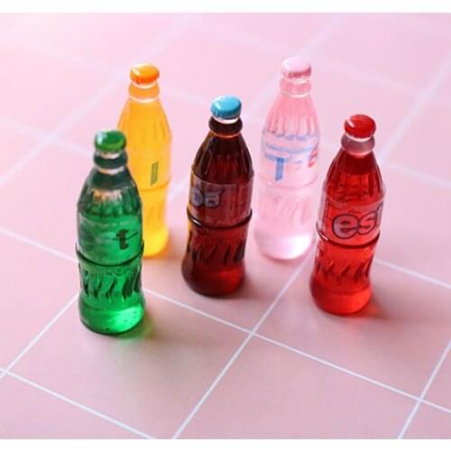5pcs/lot Miniature dollhouse 1:12 Soda Cola Model Pretend Food For blyth Bjd Barbi Dollhouse Toys