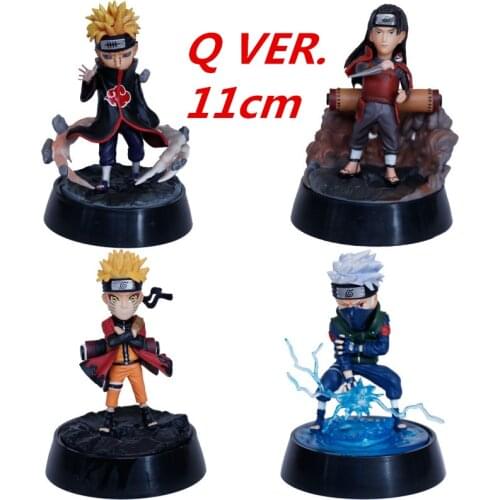 Anime NARUTO Action Figure Q Version Senju Hashirama Pain Model 11cm Kakashi PVC Figure AUTO Decor
