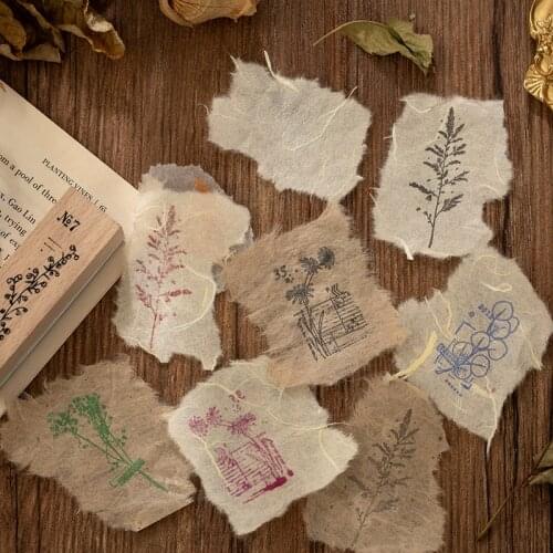 40Pcs Vintage Decorative Craft Background Paper Gradient Color Memo Deco For Stationery Scrapbooking Cards Journaling