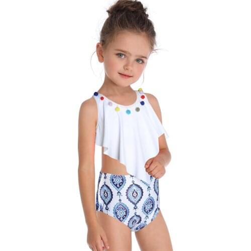 Kids Bikini Children 2 Piece Swimsuit Printing Girls Swimsuit Split Swimwear Baby Swimming Suit Bikini Set Beach bikini Set