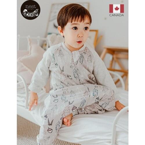 Baby Sleeping Bag Children Anti Kick Quilt Detachable Sleeve Cotton Gauze Winter Warm Sleep Sack Saco Bebe Baby Products BK50SD