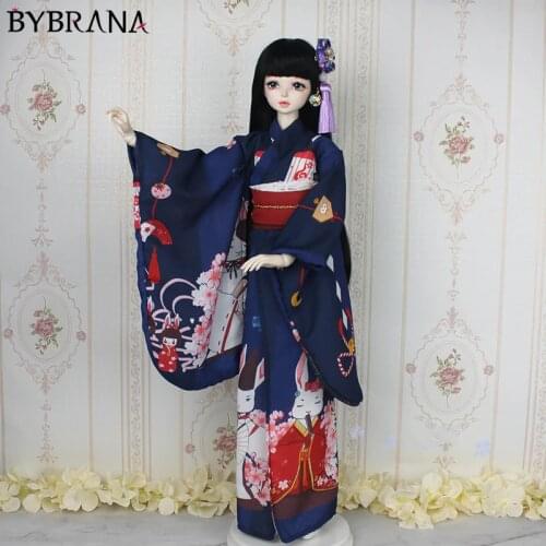 Bybrana Bathrobe Kimono And Wind Japanese 1/3 1/4 1/6 BJD SD Doll Clothes