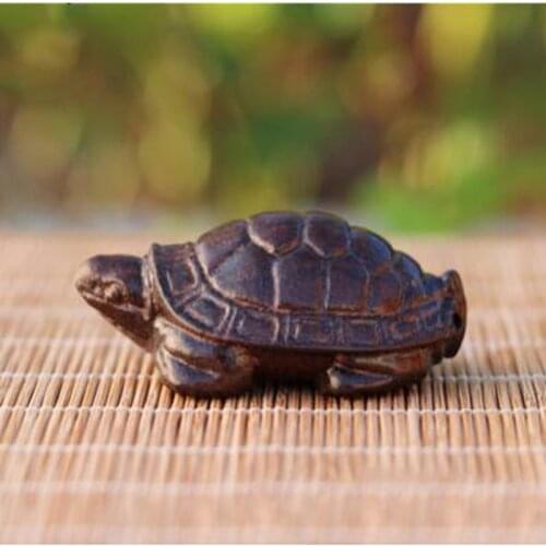 Turtle-Style Indian Acacia Agarwood Wood Ornament Crafts Exquisite Natural Indian Handmade Carving Crafts Home Car Decoration
