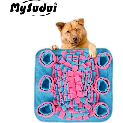 Pet Cat Dog Snuffle Mat Interactive Dog Puzzle Toys Game Feeder Slow Feeding Pet Sniffing Mat Training Foraging Dog Play Mat