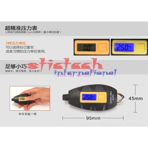 By DHL or Fedex 100pcs Hot LCD Digital Auto Car Motorcycle Air Pressure Tire Tyre Gauge Tester Tool Auto Accessories cheapest