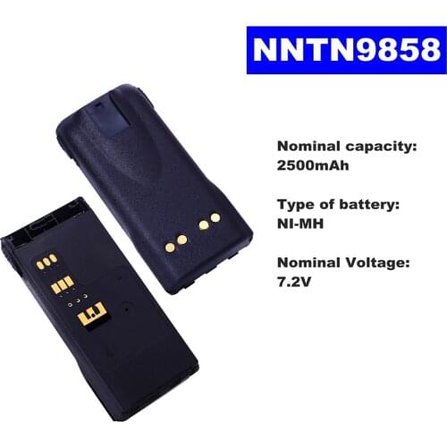 Hot 7.2V 2500mAh NI-MH Battery NNTN9858 For Motorola Walkie Talkie XTS2500 XTS1500 PR1500 Two Way Radio