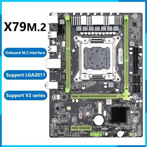 X79 computer motherboard 2011 pin supports Intel Xeon eight core E5 2670 2680 V2 CPU