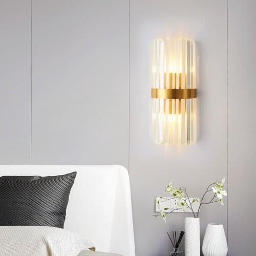 Crystal Wall Light E14 Crystal Light For Bedroom Bedside Lighting Gond Wall Lamp Black Wall Sconce Home Ligting 110v 220v