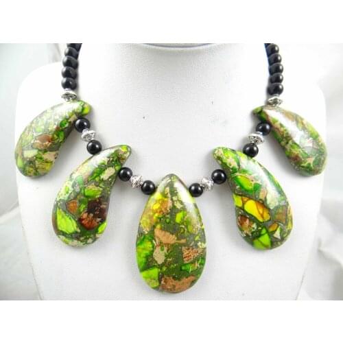 Natural stone Quartz crystal Turquoises aventurine tiger eye green Sea SEDIMENT Pendant for diy Jewelry making necklace