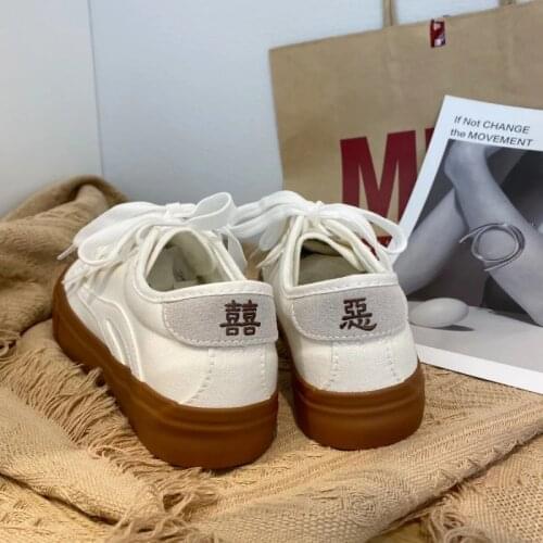 New Fashion Ins Original Retro Canvas Shoes Female Students Korean Version Of The Wild Harajuku Board Shoes Casual Sports Shoes