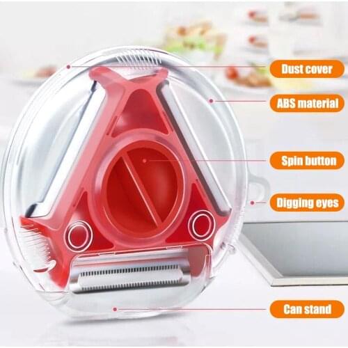 Fruit Peeler Peeler Set Slicer Stainless Steel Peeler Shredder Julienne Cutter 3-in-1Multi Peel Blade Zester Grater Kitchen Tool