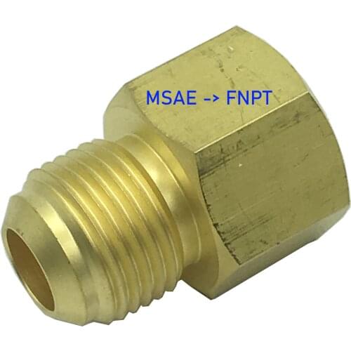 Male SAE flare X Female taper NPT adapter is used to change diameter and type or connect vessels and pipelines & relief valves