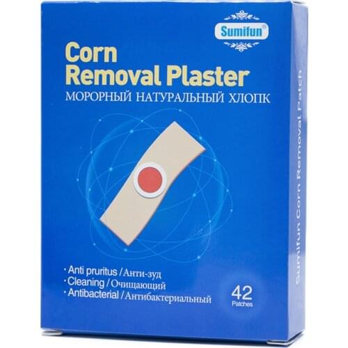 New 2019 42Pcs/Box Foot Corn Removal Plaster Warts Thorn Patch Feet Callus Remove Soften Skin Cutin Sticker Cure for Callus