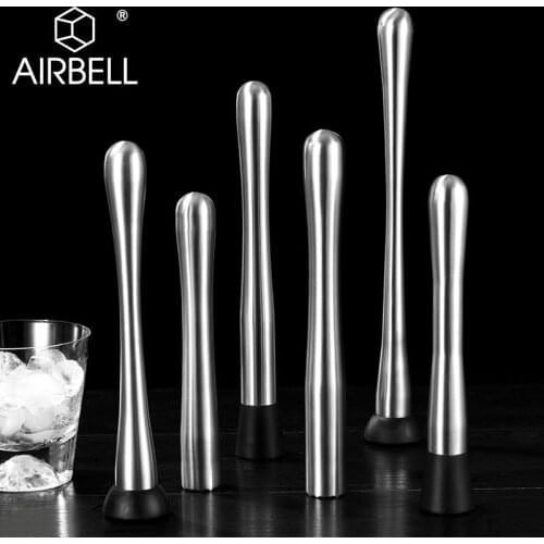 AIRBELL cocktail shaker muddler mojito bar accessories glacon Ice tools stainless steel stirrer Wine Mixing Stick Fruit Crushed