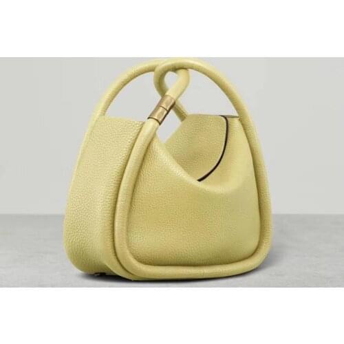 Full grain leather totes bag soft top leather handbag cow leather shoulder bags genuine leather box bags