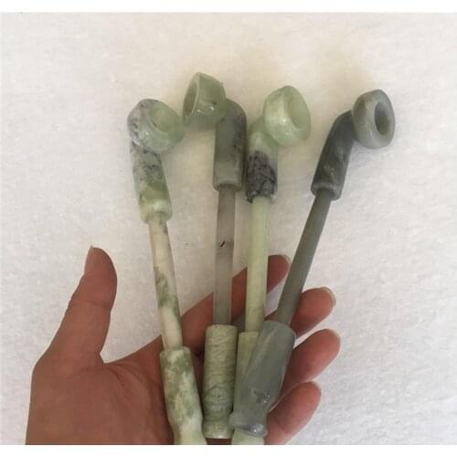 Tibet | Jade | Antique | Stone | Crystal pipe| Figures Folk Cigarette holder figures cigarette holder Tobacco Pipe Wizard Pipes