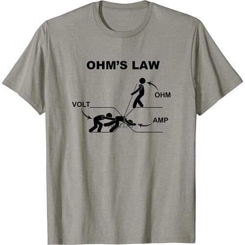 Ohms Law Electrical Engineering Science Physics Lover Gifts T-Shirt(1)