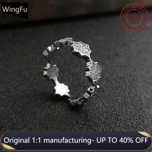 S925 sterling silver geometric petals inlaid zircon fashion women ring luxury brand monaco jewelry birthday gift