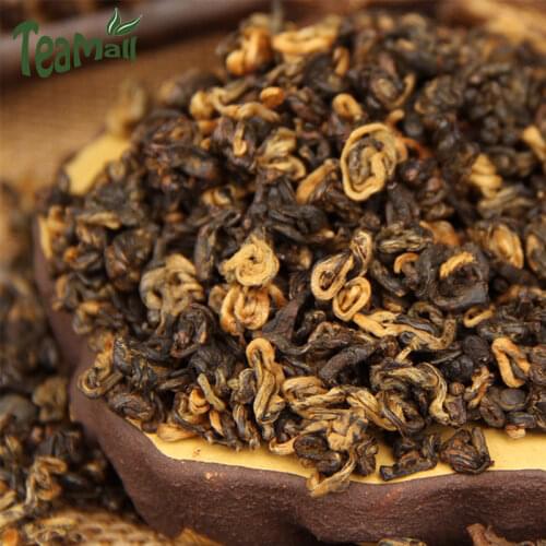 2021 Black Chinese Tea One Bud and One Leaf Yunnan Dianhong Red Spiral with Fruity Aroma 150g